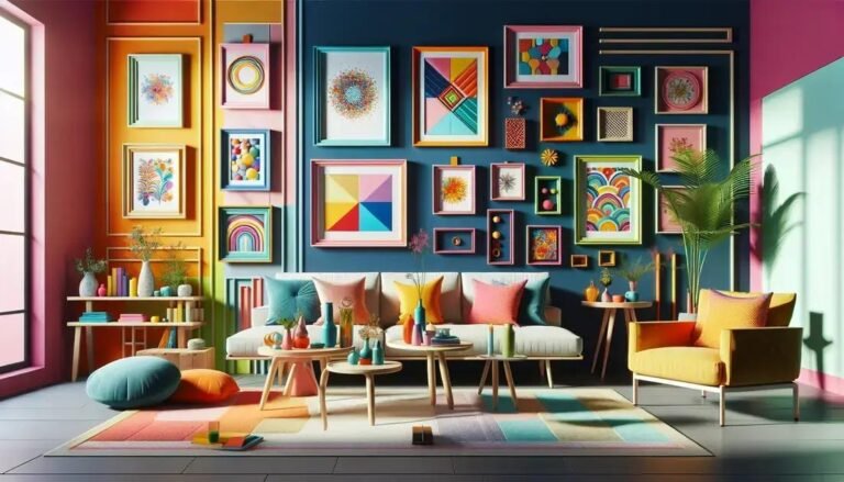 O Impacto de Molduras Coloridas na Decoração